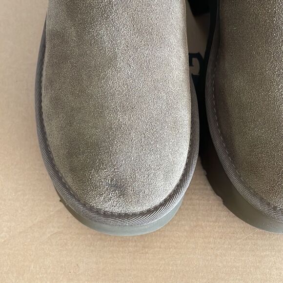 UGG Classic Ultra Mini New Heights Boots Hickory US Women Size 9/UK 7/EU 40 - Picture 15 of 16